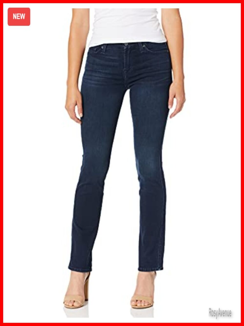 Straight Leg Jeans 10oz Stretch Denim Mid Rise 5 Pocket Casual